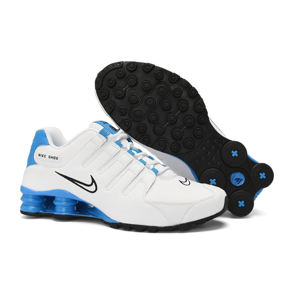 Men's Running Weapon Shox NZ Shoes White/Blue 0011